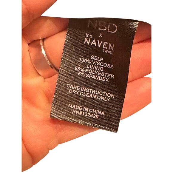 NBD x Naven Twins Weekend Stay Maxi Dress slit Lined XSmall V-Neck Floral Straps - Picture 8 of 9